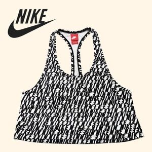 Nike Dri-FIT Logo Print Racerback Crop Tank Women’s Large